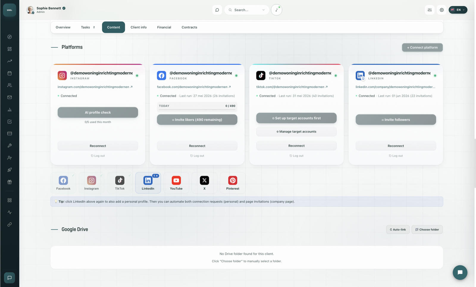 Platform automations
