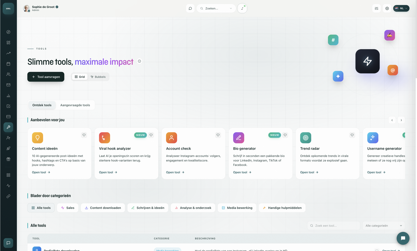 Tools suite